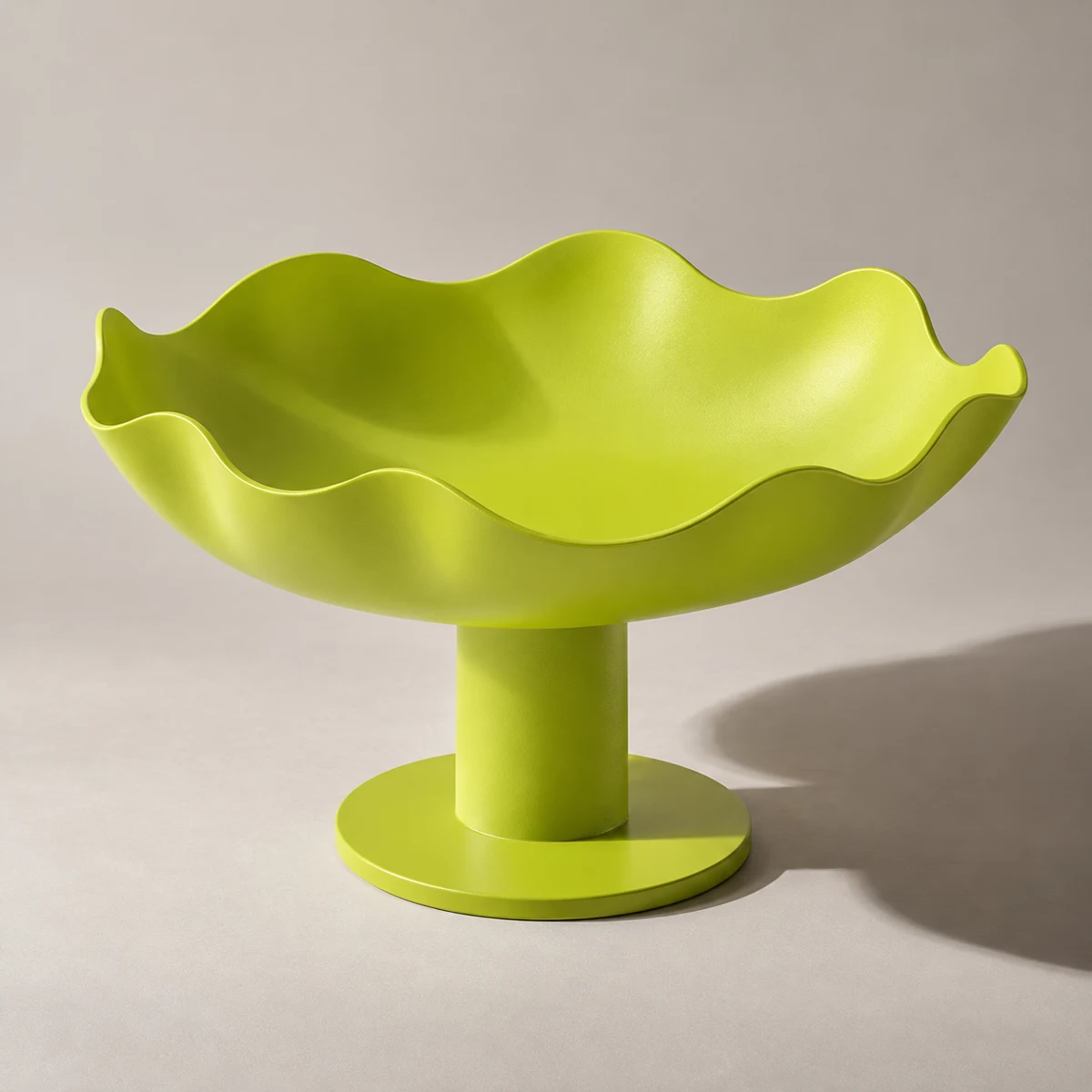 Lime Frequency, Lime Powder-coated steel pedestal bowl